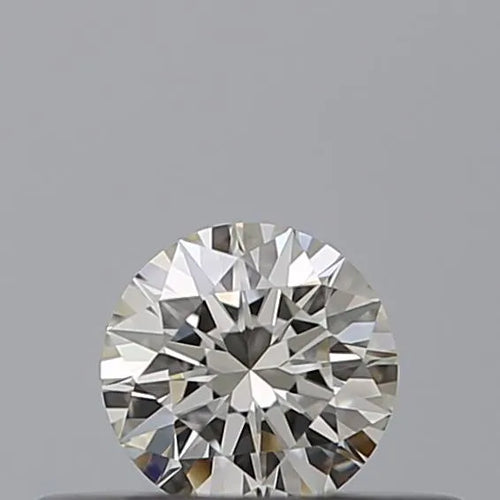0.20ct Round Natural Diamond (Colour G, Clarity IF, Cut EX, IGI Certified)