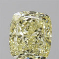 1.01ct Cushion brilliant Natural Diamond (Colour Fancy Light Yellow, Clarity VS1, GIA Certified)