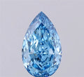 1.03ct Pear Lab Grown Diamond (Colour Fancy Vivid Blue, Clarity VVS2, IGI Certified)