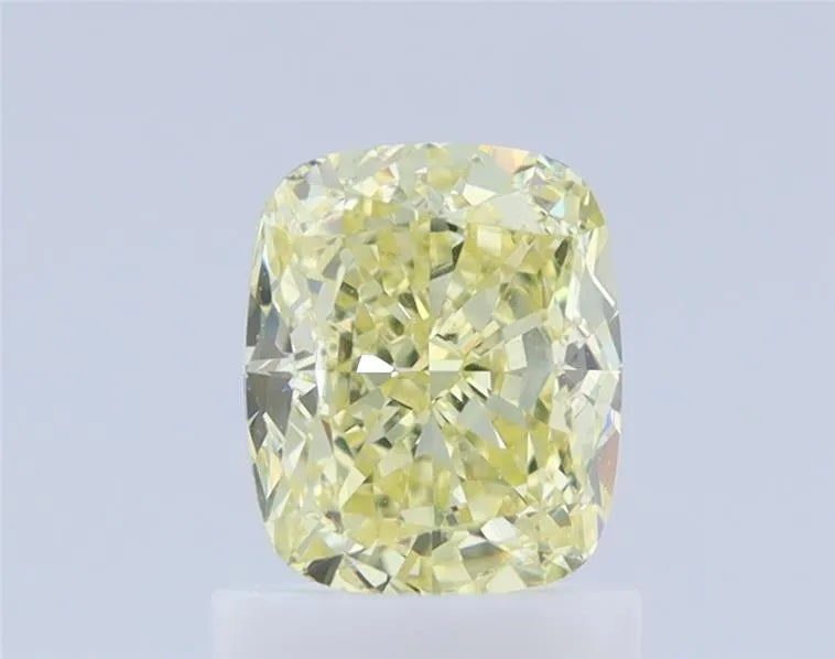 1.10ct Cushion brilliant Natural Diamond (Colour Fancy Light Yellow, Clarity IF, GIA Certified)