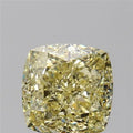 1.10ct Cushion brilliant Natural Diamond (Colour Fancy Yellow, Clarity IF, GIA Certified)