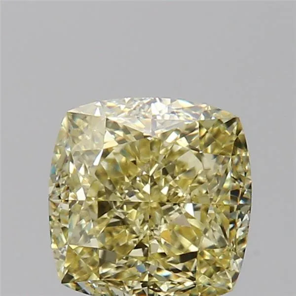 1.10ct Cushion brilliant Natural Diamond (Colour Fancy Yellow, Clarity IF, GIA Certified)