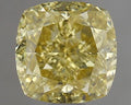 1.23ct Cushion brilliant Natural Diamond (Colour Fancy Intense Yellow, Clarity IF, GIA Certified)