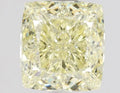 1.36ct Cushion brilliant Natural Diamond (Colour Fancy Light Yellow, Clarity IF, GIA Certified)